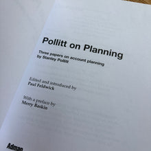 Load image into Gallery viewer, Pollit on planning - edited by Paul Feldwick
