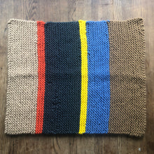 Load image into Gallery viewer, Badly knitted baby blanket - muted
